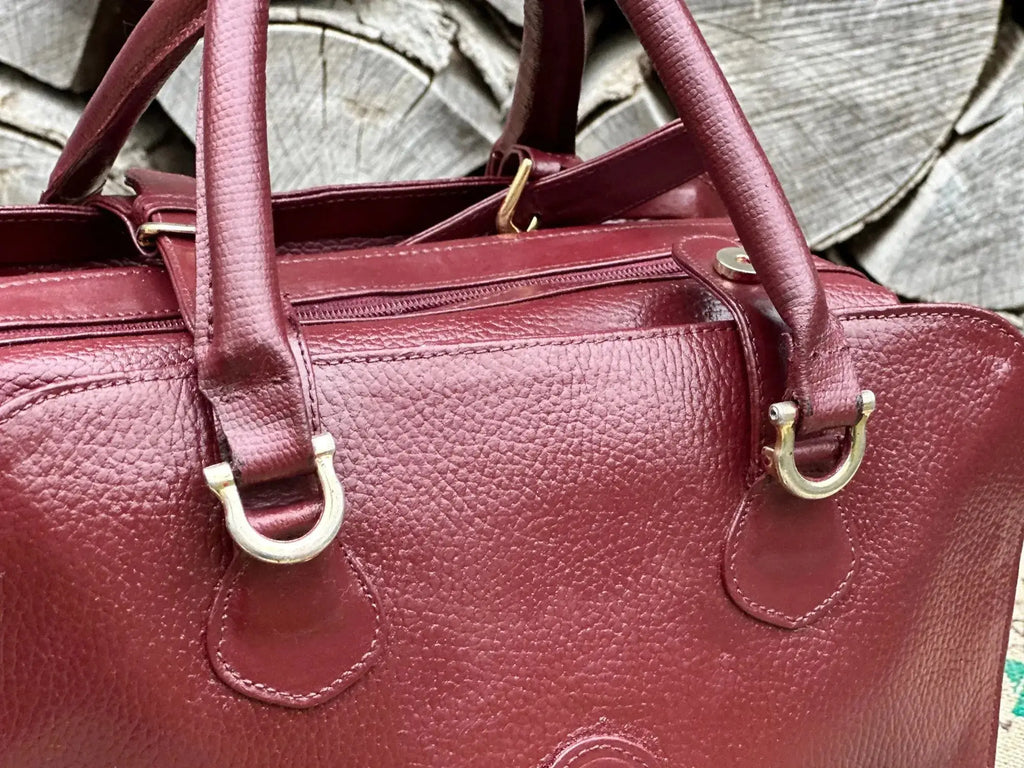 Duża torebka vintage Cartier – stan idealny | 100% skóra naturalna | Autentyczna - karenlike.com