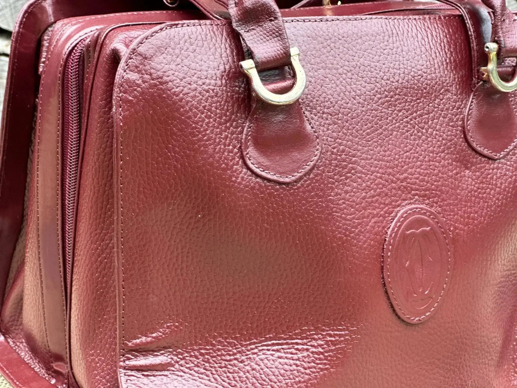 Duża torebka vintage Cartier – stan idealny | 100% skóra naturalna | Autentyczna - karenlike.com
