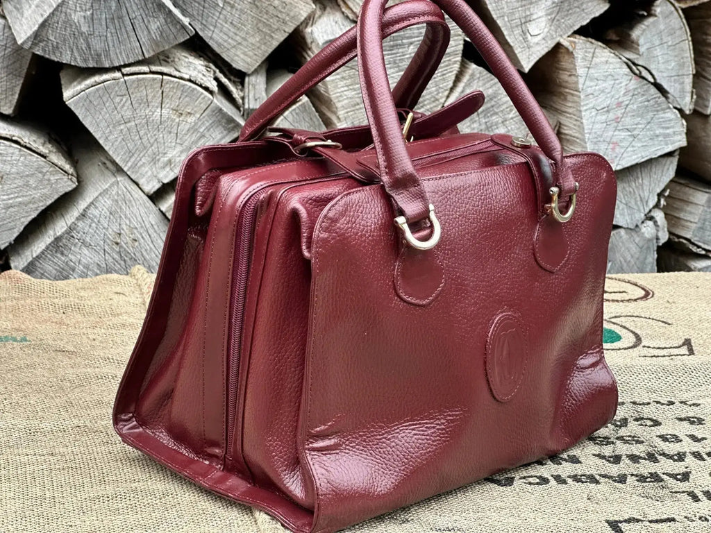 Duża torebka vintage Cartier – stan idealny | 100% skóra naturalna | Autentyczna - karenlike.com