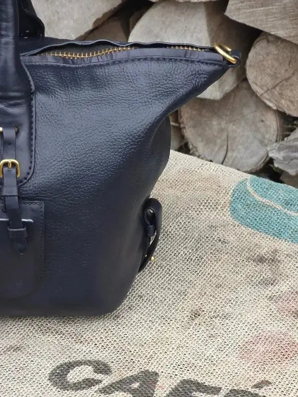 Marc Jacobs Duża skórzana torebka typu kuferek – gruba skóra jagnięca - karenlike.com