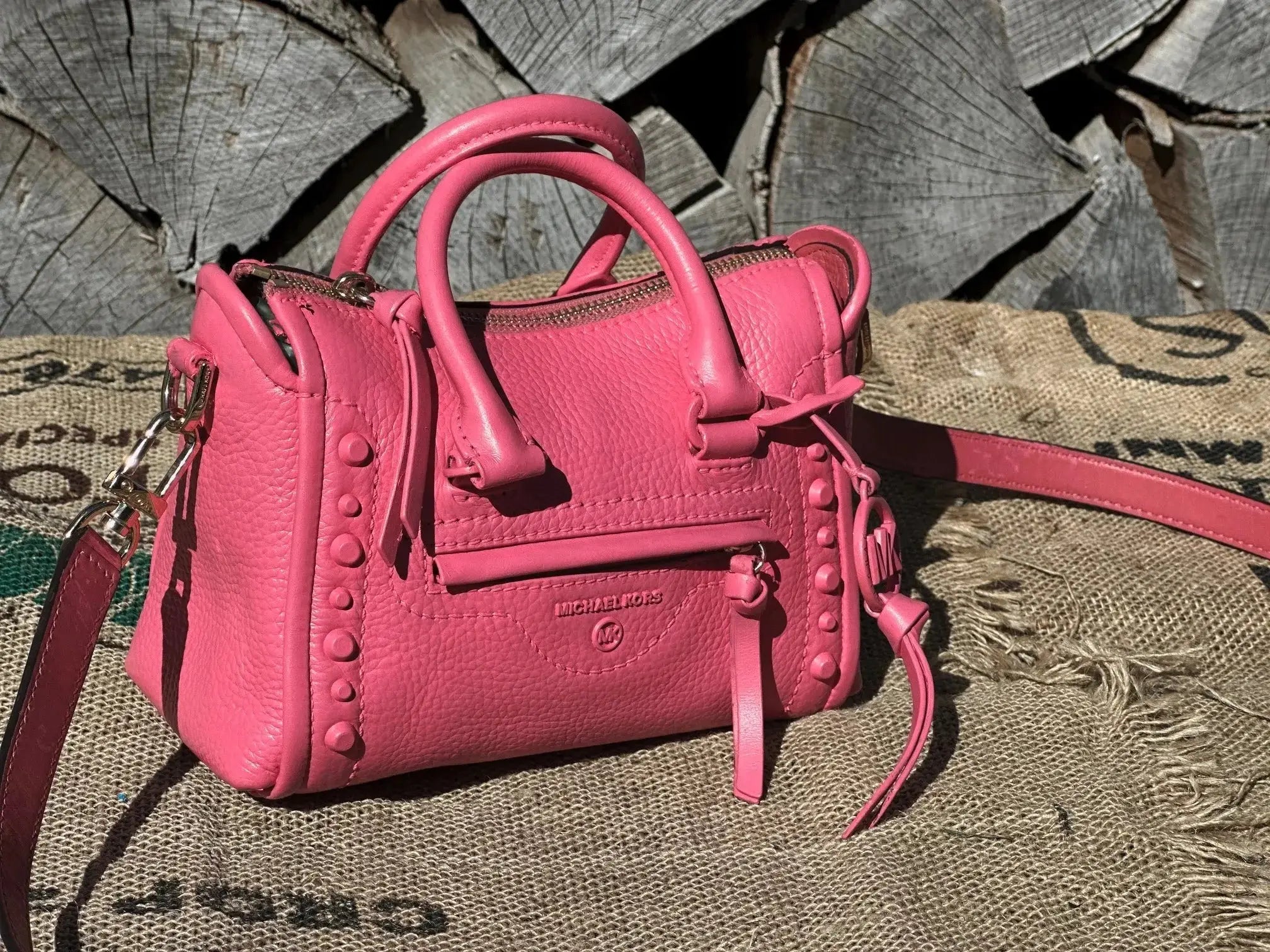 Mini Torebka Michael Kors na dokumenty telefon klucze, po renowacji koloru super stan - karenlike.com