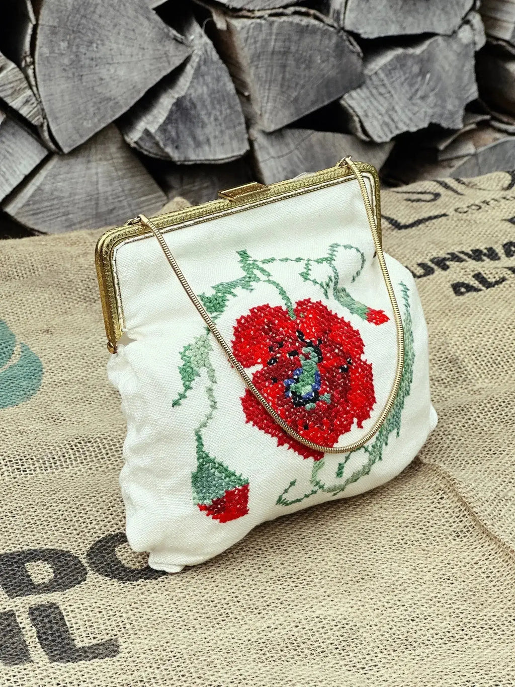 Mini Torebka na Telefon / Dokumenty / Klucze – Haft Krzyżykowy - karenlike.com