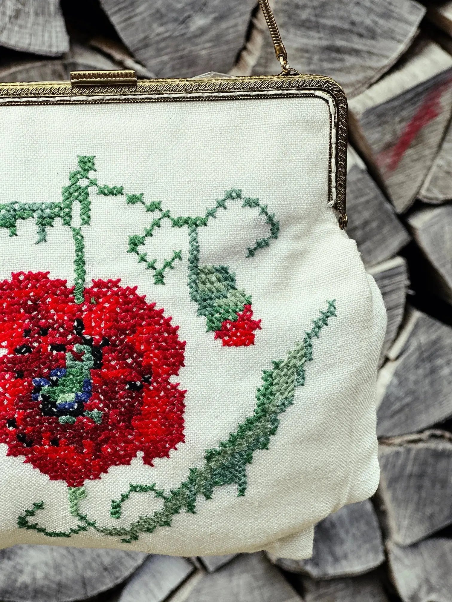 Mini Torebka na Telefon / Dokumenty / Klucze – Haft Krzyżykowy - karenlike.com