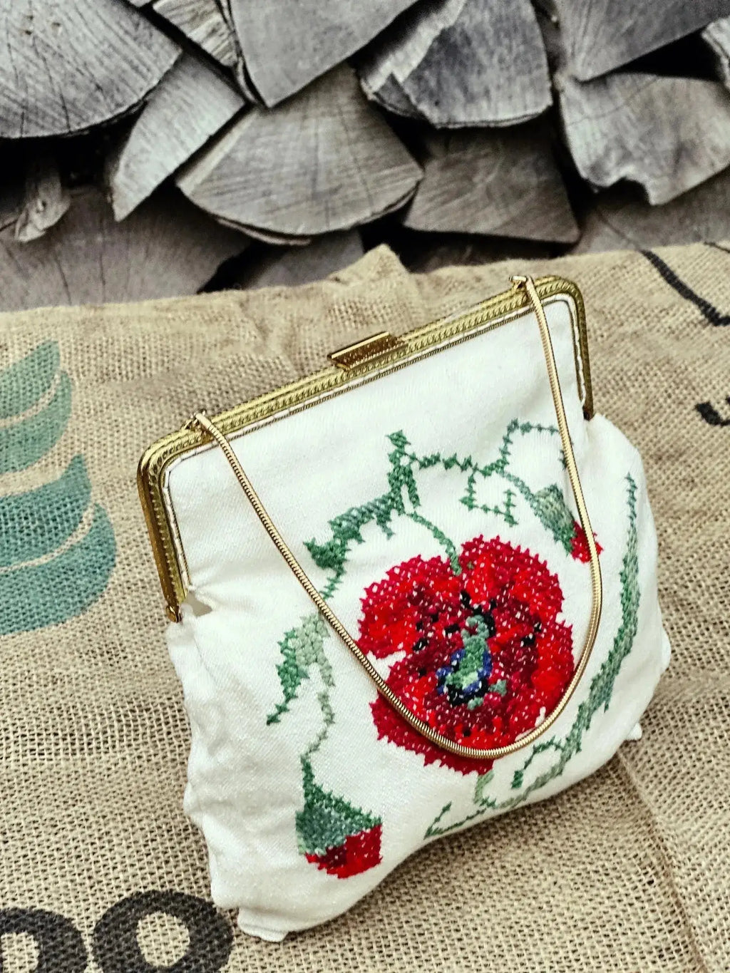 Mini Torebka na Telefon / Dokumenty / Klucze – Haft Krzyżykowy - karenlike.com