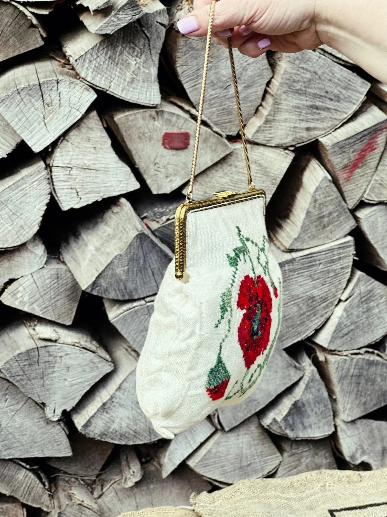 Mini Torebka na Telefon / Dokumenty / Klucze – Haft Krzyżykowy - karenlike.com