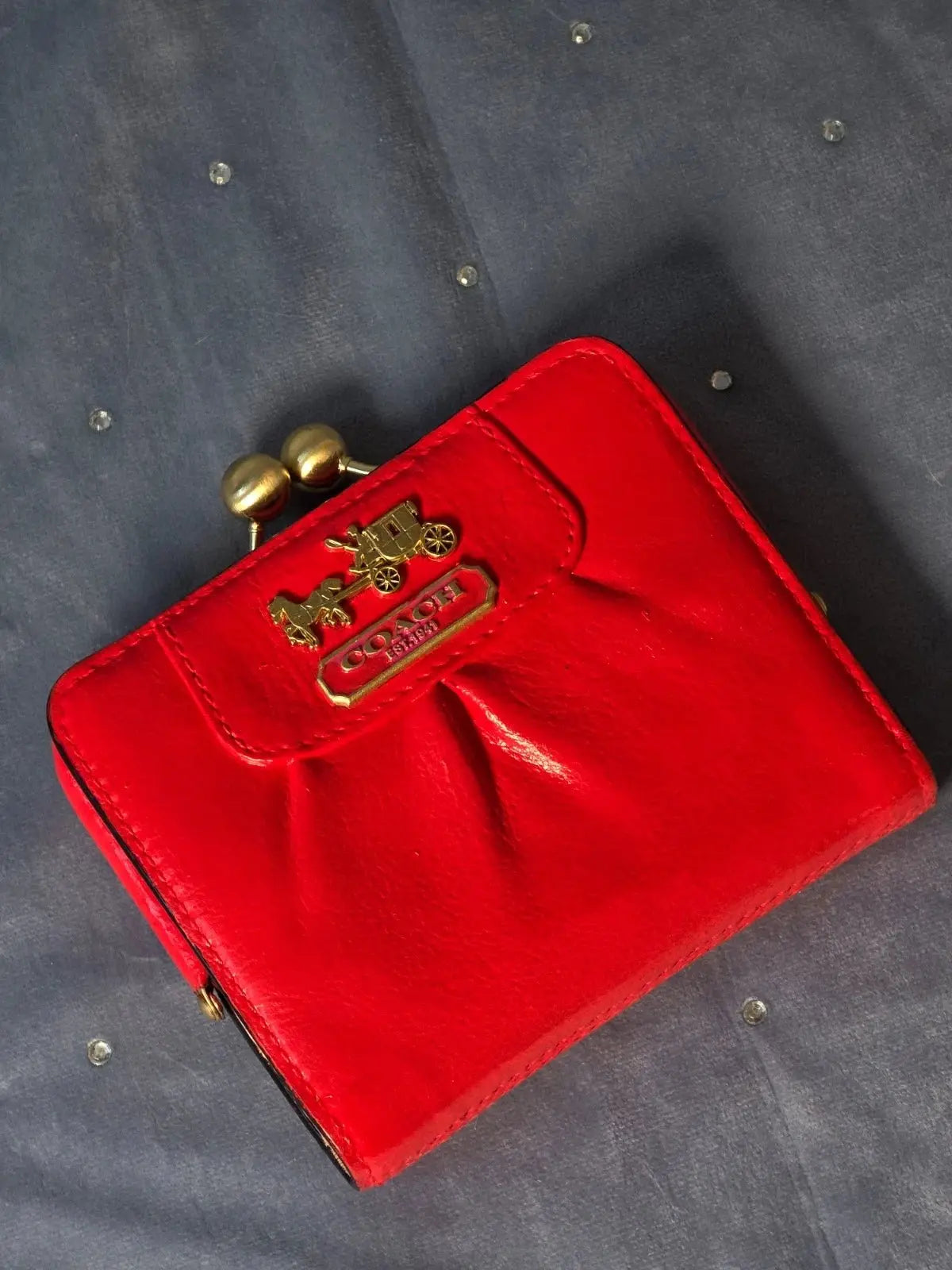 Portfel Coach Skórzany 100% Oryginał – Stan Idealny Po Renowacji Koloru | Vintage Premium - karenlike.com