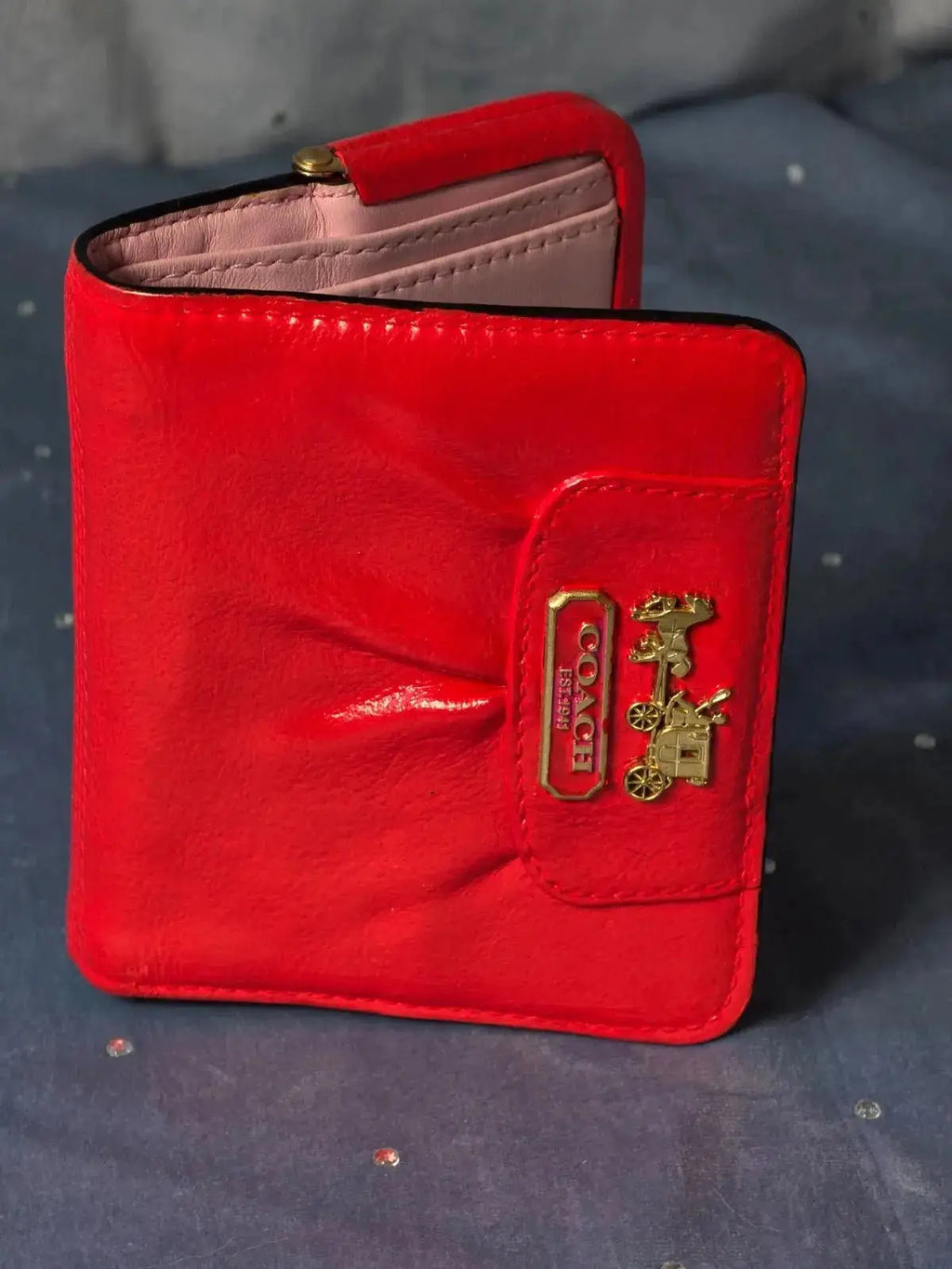 Portfel Coach Skórzany 100% Oryginał – Stan Idealny Po Renowacji Koloru | Vintage Premium - karenlike.com