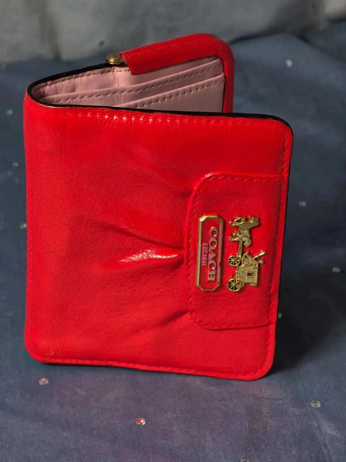 Portfel Coach Skórzany 100% Oryginał – Stan Idealny Po Renowacji Koloru | Vintage Premium - karenlike.com