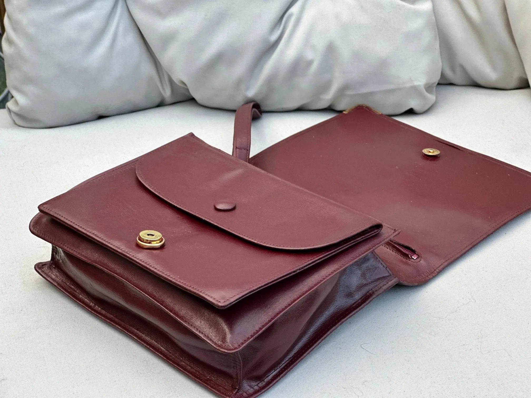 Saszetka Portfel Vintage Cartier Stan Idealny Po Pełnej Renowacji Koloru - karenlike.com