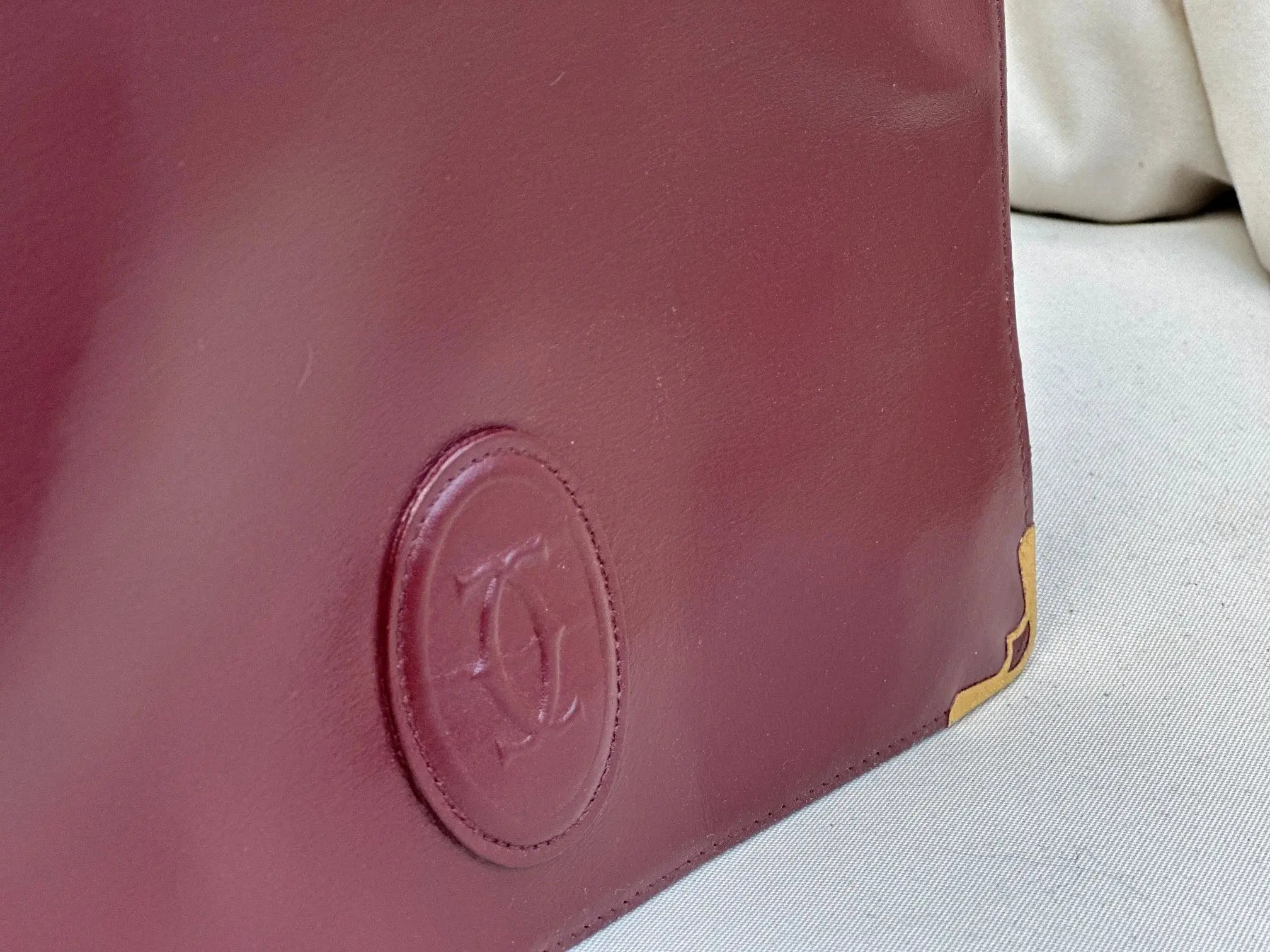 Saszetka Portfel Vintage Cartier Stan Idealny Po Pełnej Renowacji Koloru - karenlike.com