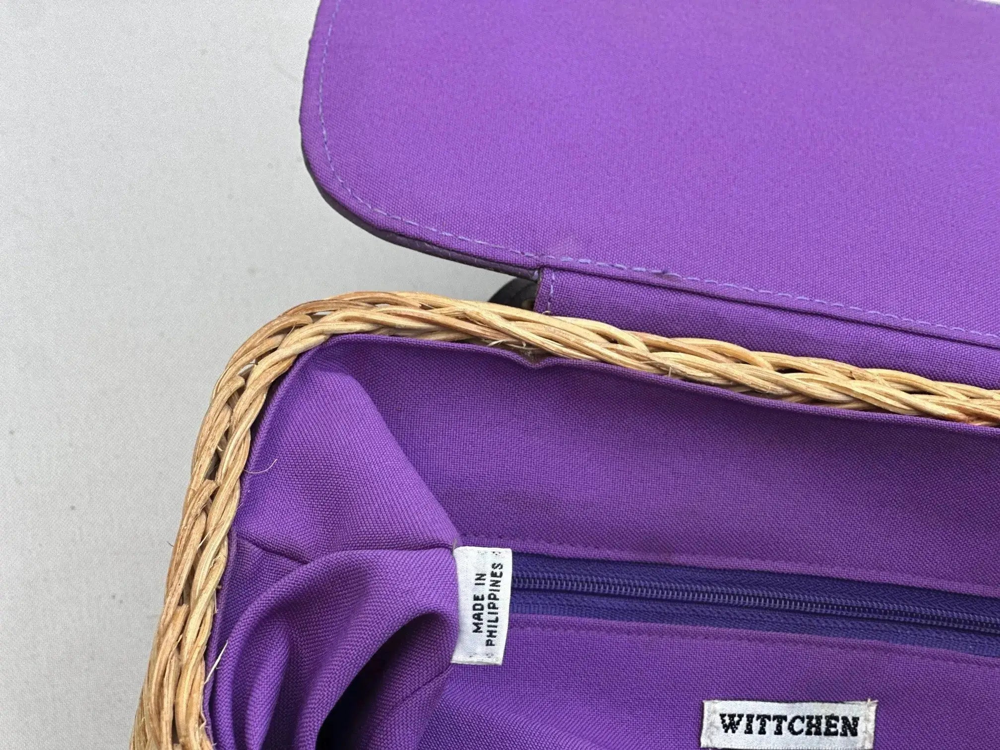Śliwkowy Koszyk Wittchen Vintage Boho Summer Stan Bardzo Dobry - karenlike.com
