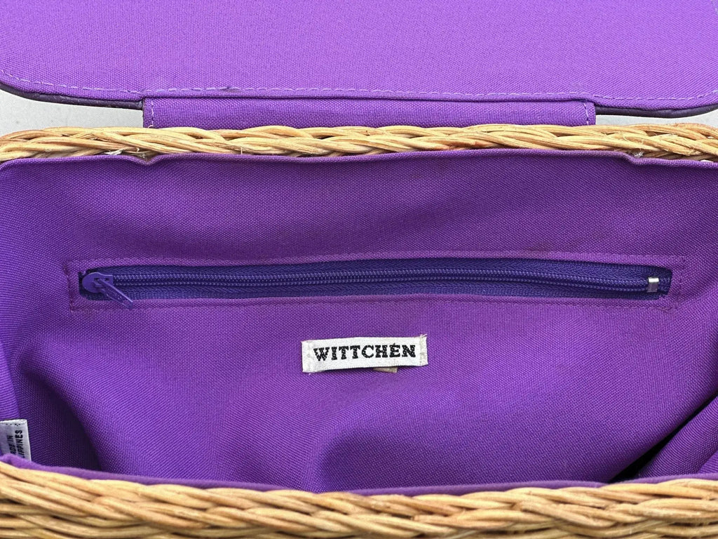 Śliwkowy Koszyk Wittchen Vintage Boho Summer Stan Bardzo Dobry - karenlike.com