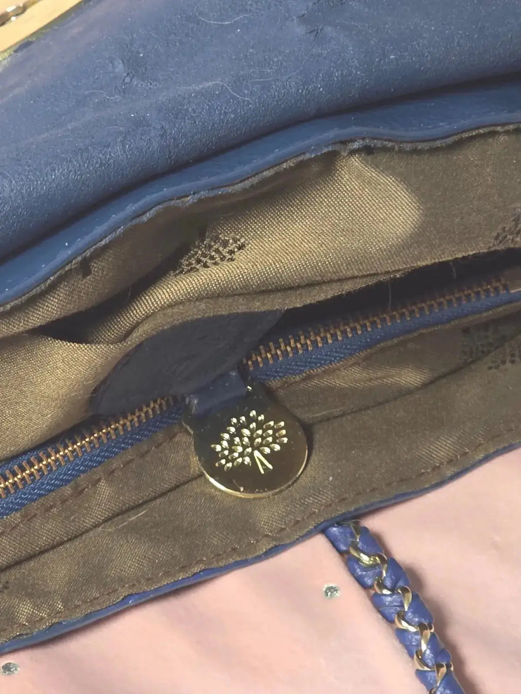 Średnia Kopertówka MULBERRY – Skóra Naturalna | Stan Idealny po Pełnej Renowacji Koloru - karenlike.com