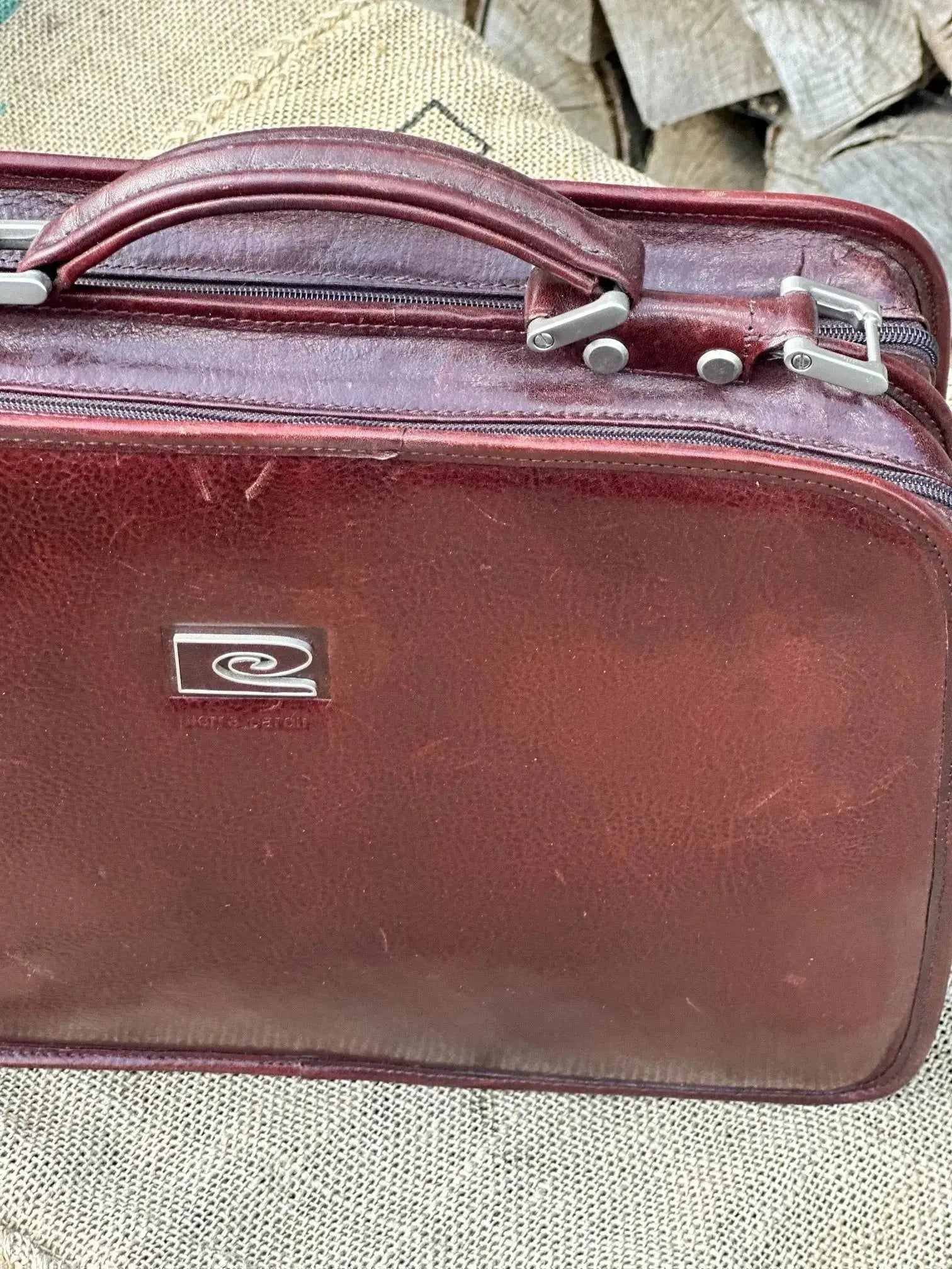 Teczka Pierre Cardin Vintage – stan idealny | 100% skóra naturalna | Autentyczna - karenlike.com