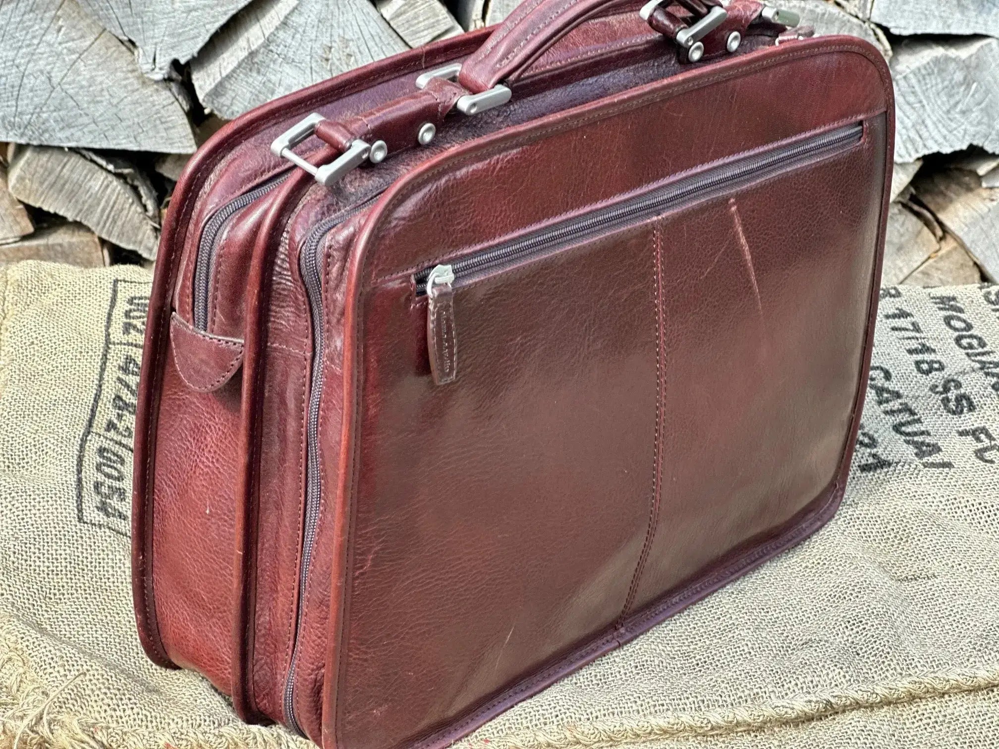 Teczka Pierre Cardin Vintage – stan idealny | 100% skóra naturalna | Autentyczna - karenlike.com