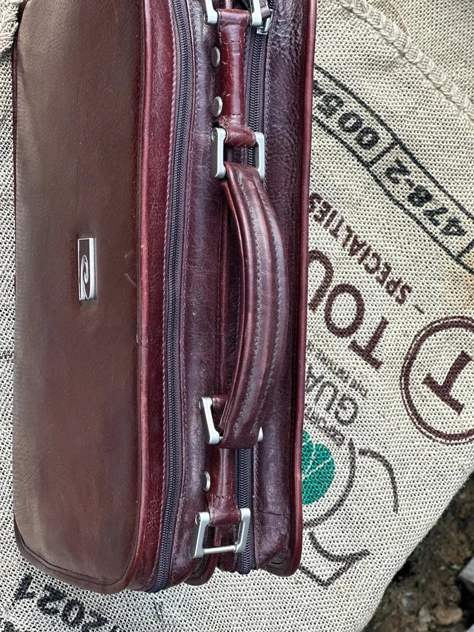 Teczka Pierre Cardin Vintage – stan idealny | 100% skóra naturalna | Autentyczna - karenlike.com