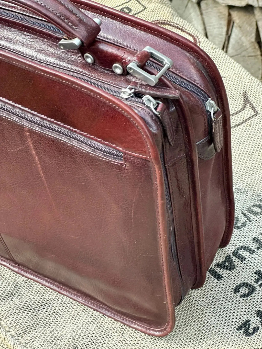 Teczka Pierre Cardin Vintage – stan idealny | 100% skóra naturalna | Autentyczna - karenlike.com