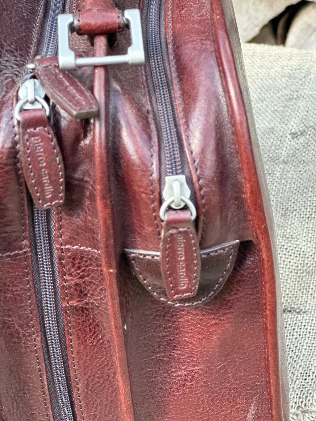 Teczka Pierre Cardin Vintage – stan idealny | 100% skóra naturalna | Autentyczna - karenlike.com
