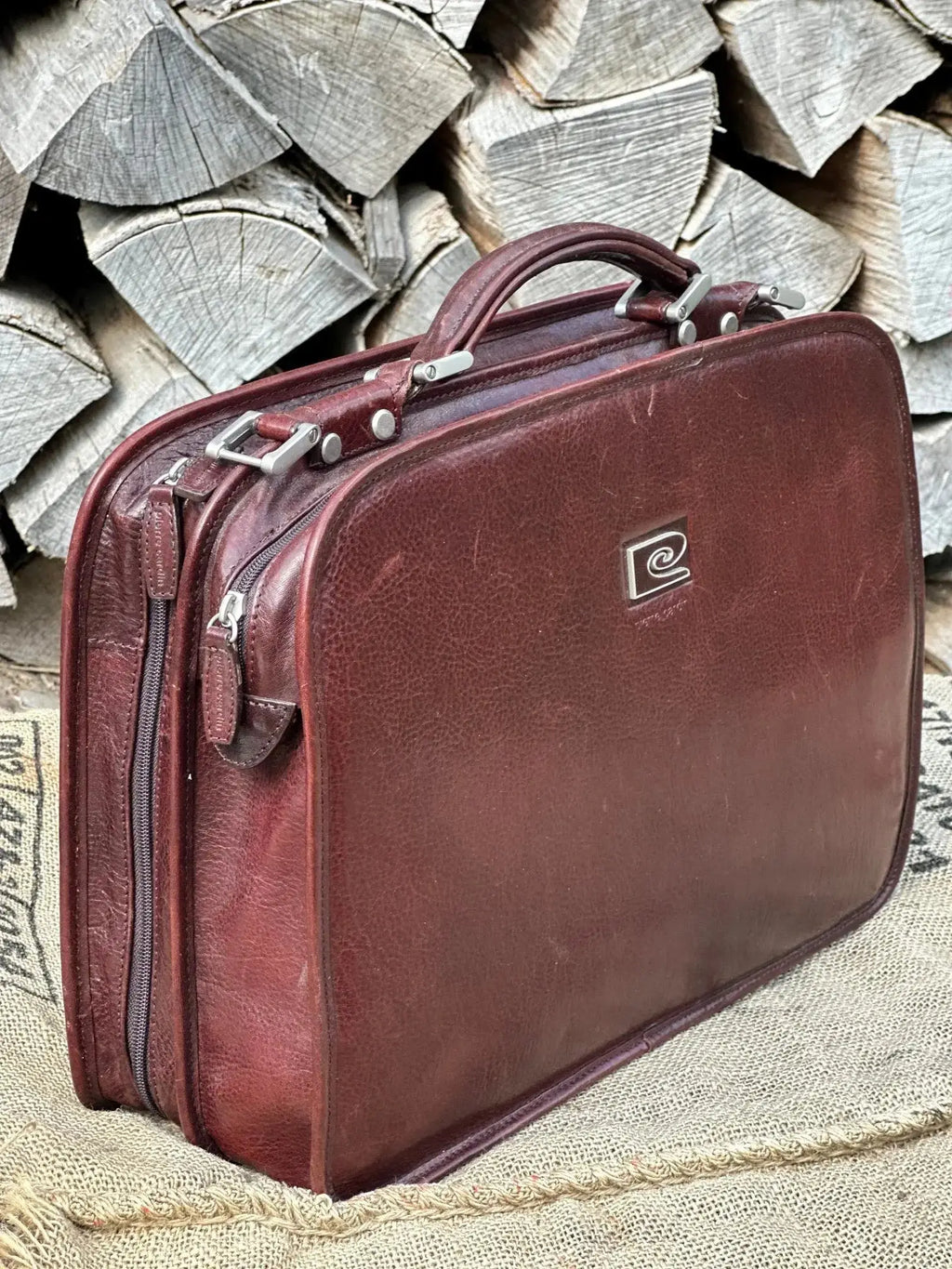 Teczka Pierre Cardin Vintage – stan idealny | 100% skóra naturalna | Autentyczna - karenlike.com