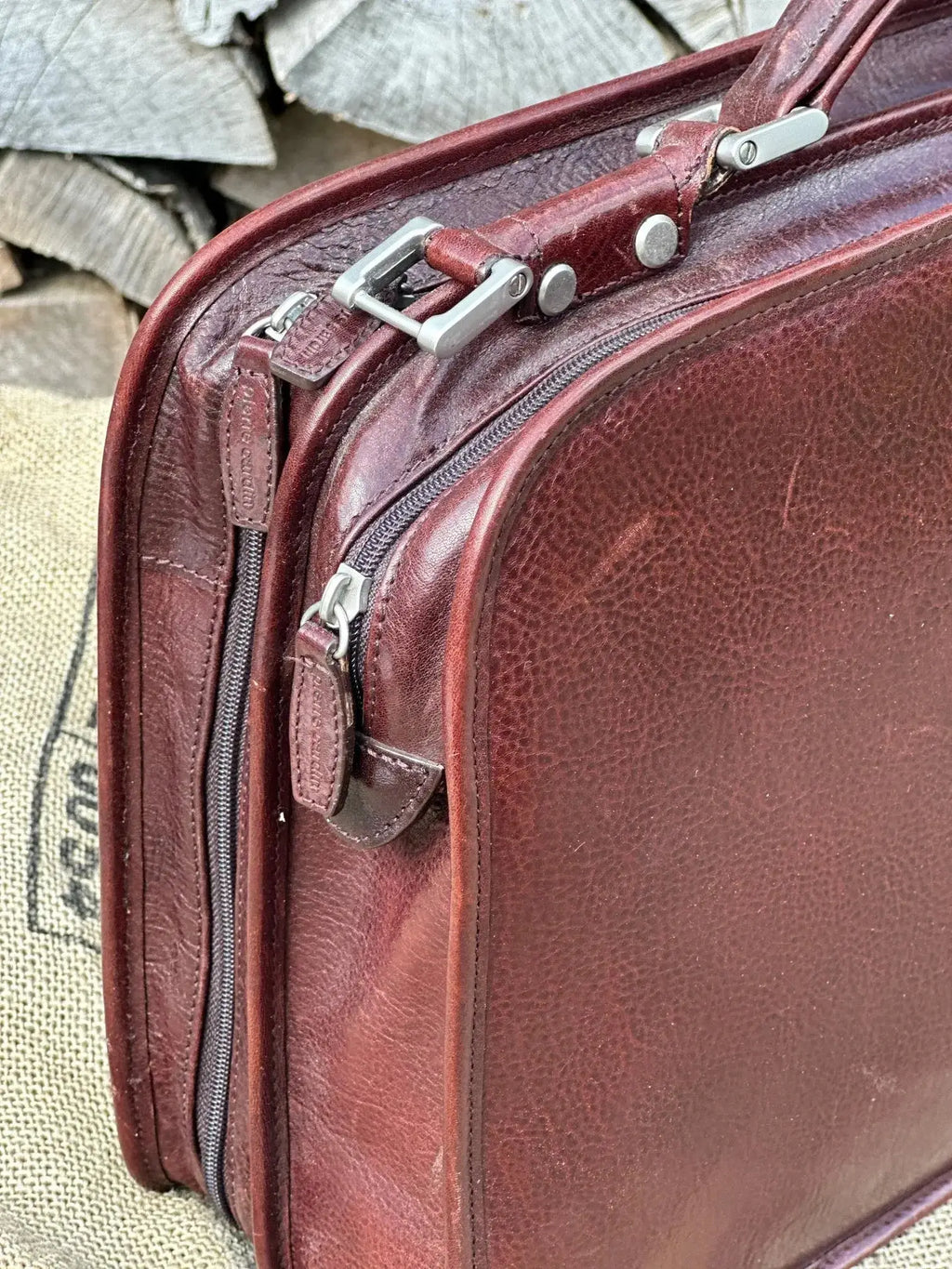Teczka Pierre Cardin Vintage – stan idealny | 100% skóra naturalna | Autentyczna - karenlike.com