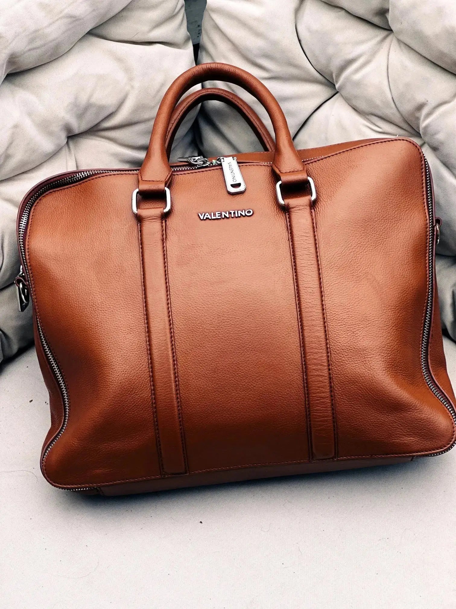 Torba A4 na laptopa Mario Valentino – stan idealny | 100% skóra naturalna | Autentyczna - karenlike.com