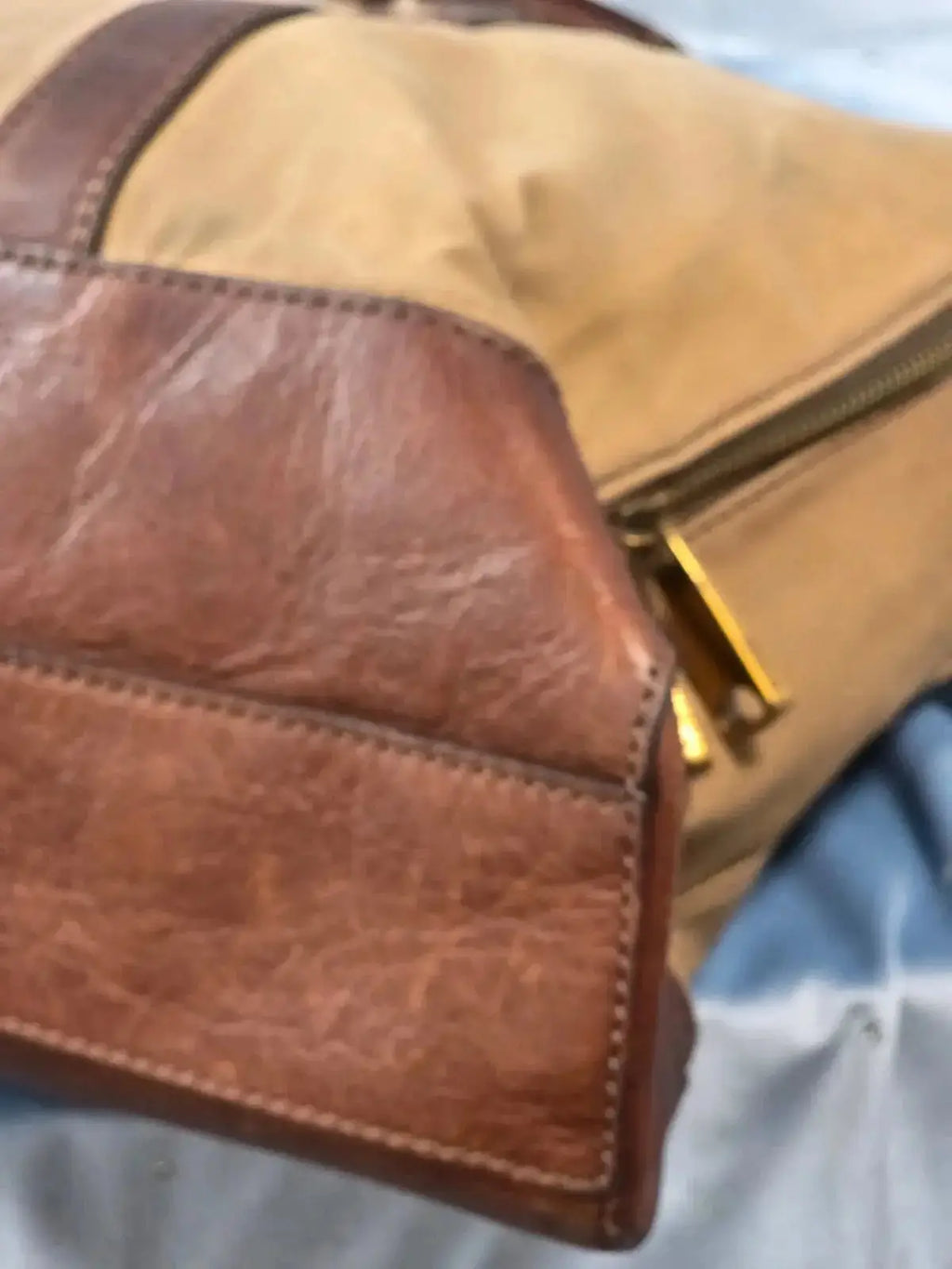 Torba Aktówka FOSSIL Vintage – Skóra Naturalna i Płótno | Piękna Patyna - karenlike.com
