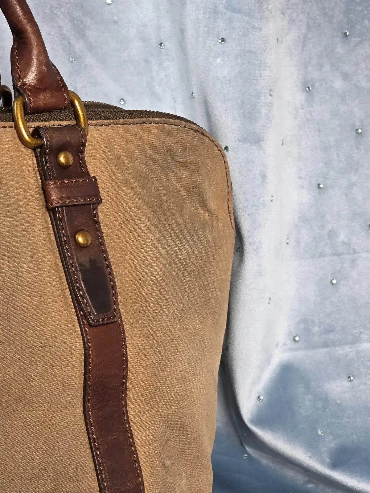 Torba Aktówka FOSSIL Vintage – Skóra Naturalna i Płótno | Piękna Patyna - karenlike.com