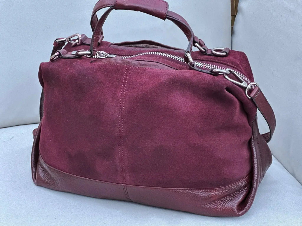 Torba DKNY – głęboki wiśniowy/bordowy kolor, po renowacji - karenlike.com
