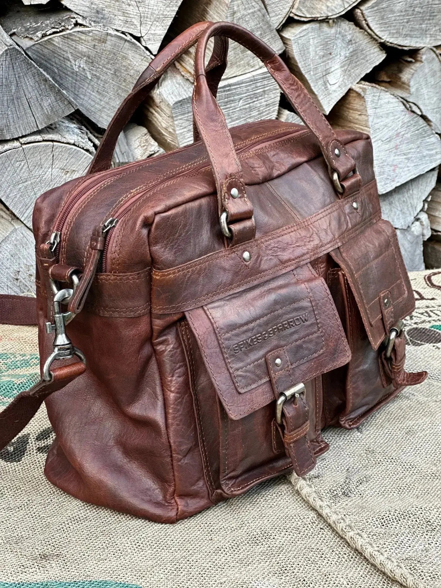 Torba Spike & Sparrow – stan idealny | 100% skóra naturalna | Autentyczna - karenlike.com