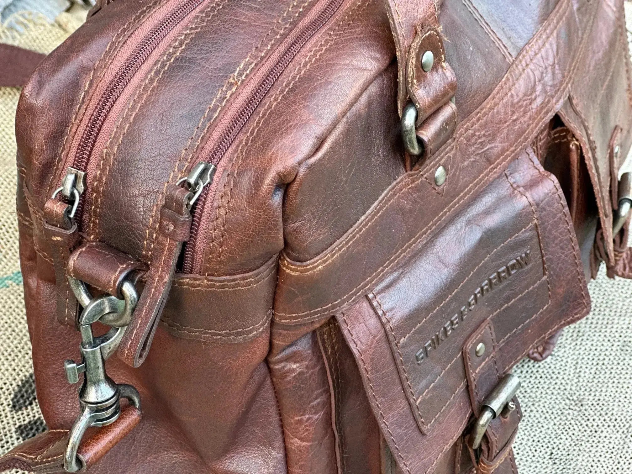 Torba Spike & Sparrow – stan idealny | 100% skóra naturalna | Autentyczna - karenlike.com