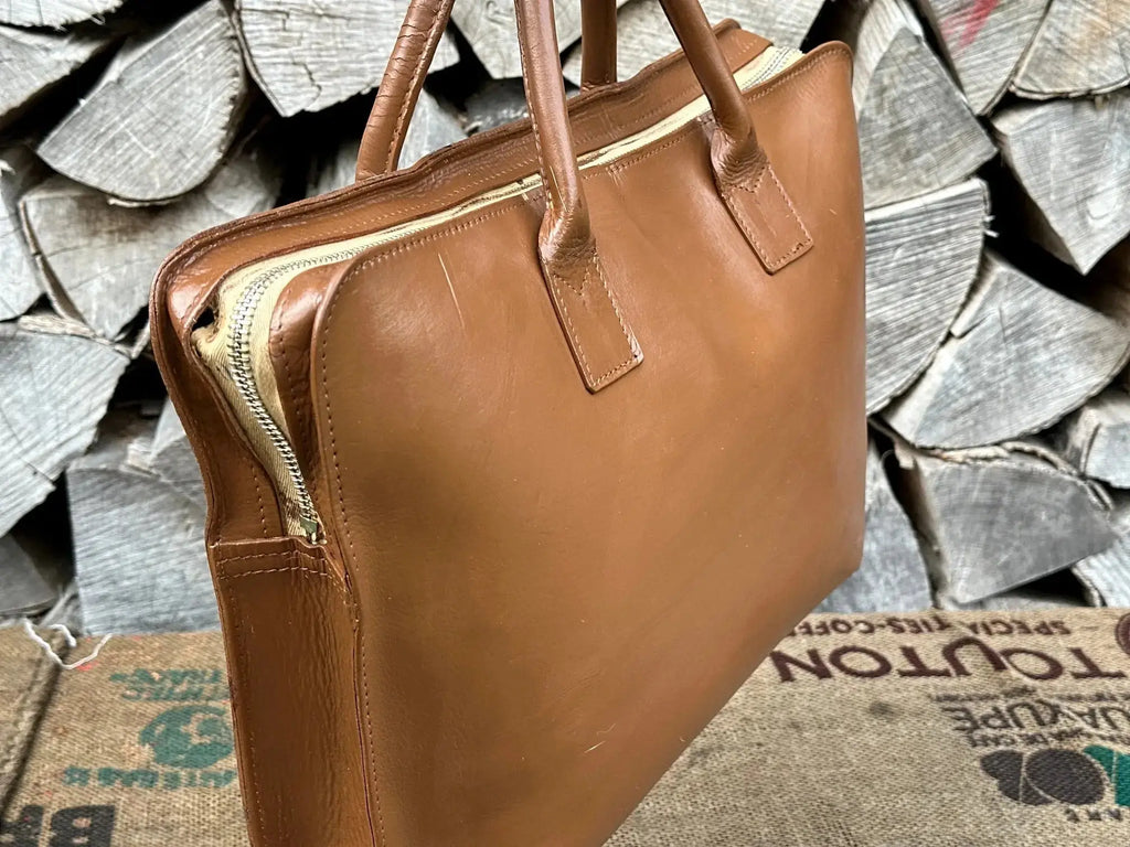 Torba Teczka na Laptopa A4 Dokumenty Ręcznie Malowana Hand Made - karenlike.com