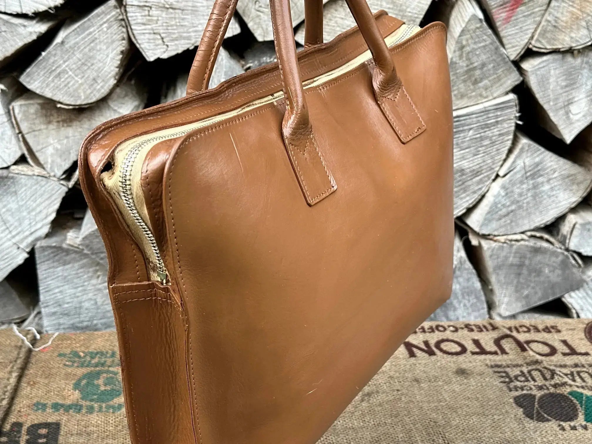 Torba Teczka na Laptopa A4 Dokumenty Ręcznie Malowana Hand Made - karenlike.com