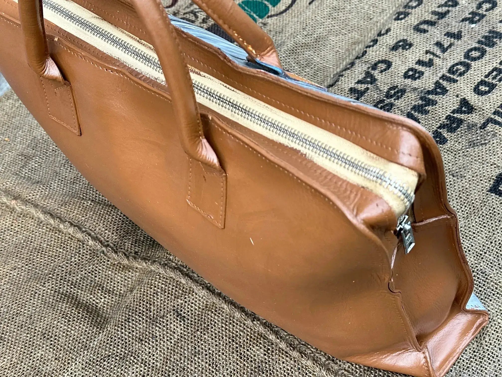 Torba Teczka na Laptopa A4 Dokumenty Ręcznie Malowana Hand Made - karenlike.com