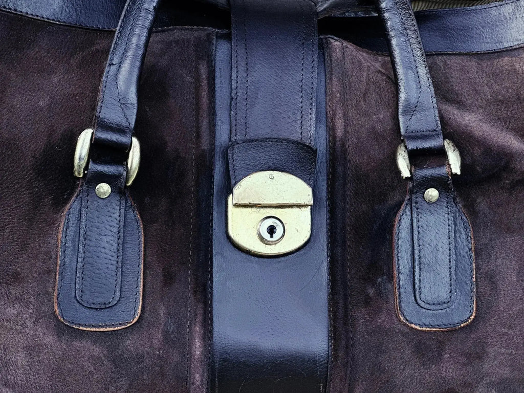 Torba weekendowa/shopper po pełnej renowacji koloru, lata 1970/1980 - karenlike.com