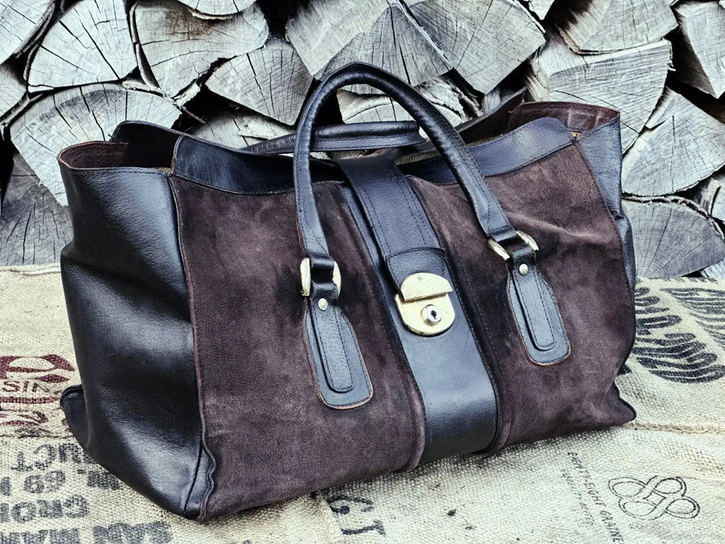 Torba weekendowa/shopper po pełnej renowacji koloru, lata 1970/1980 - karenlike.com
