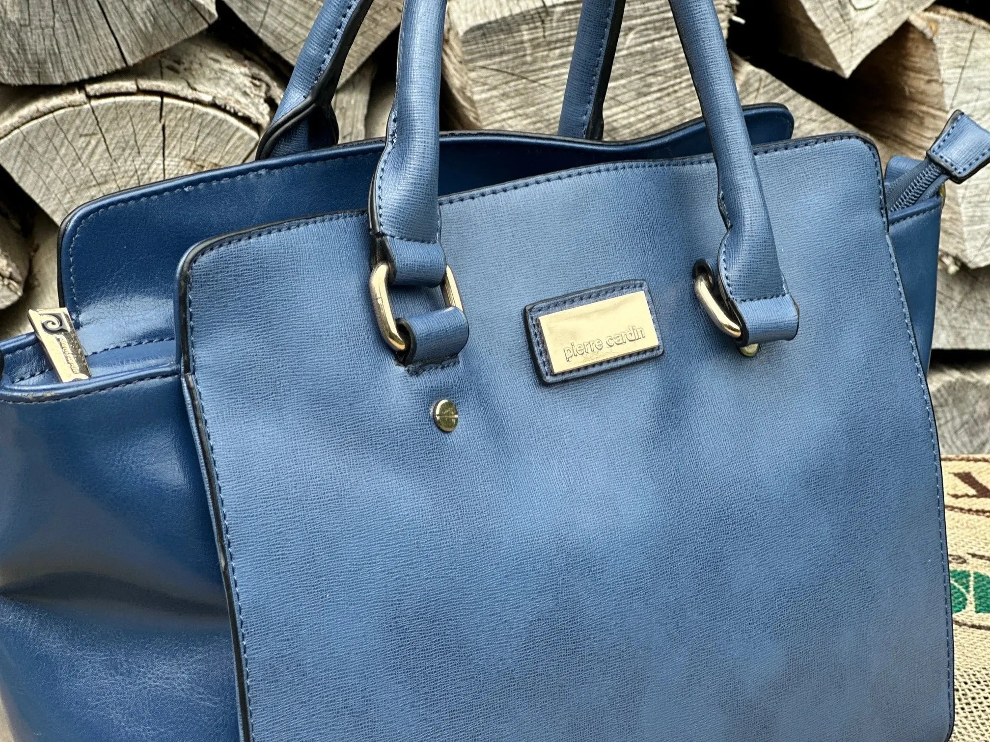 Torebka do ręki (brak paska) Pierre Cardin – stan idealny | Skóra ekologiczna | Autentyczna - karenlike.com