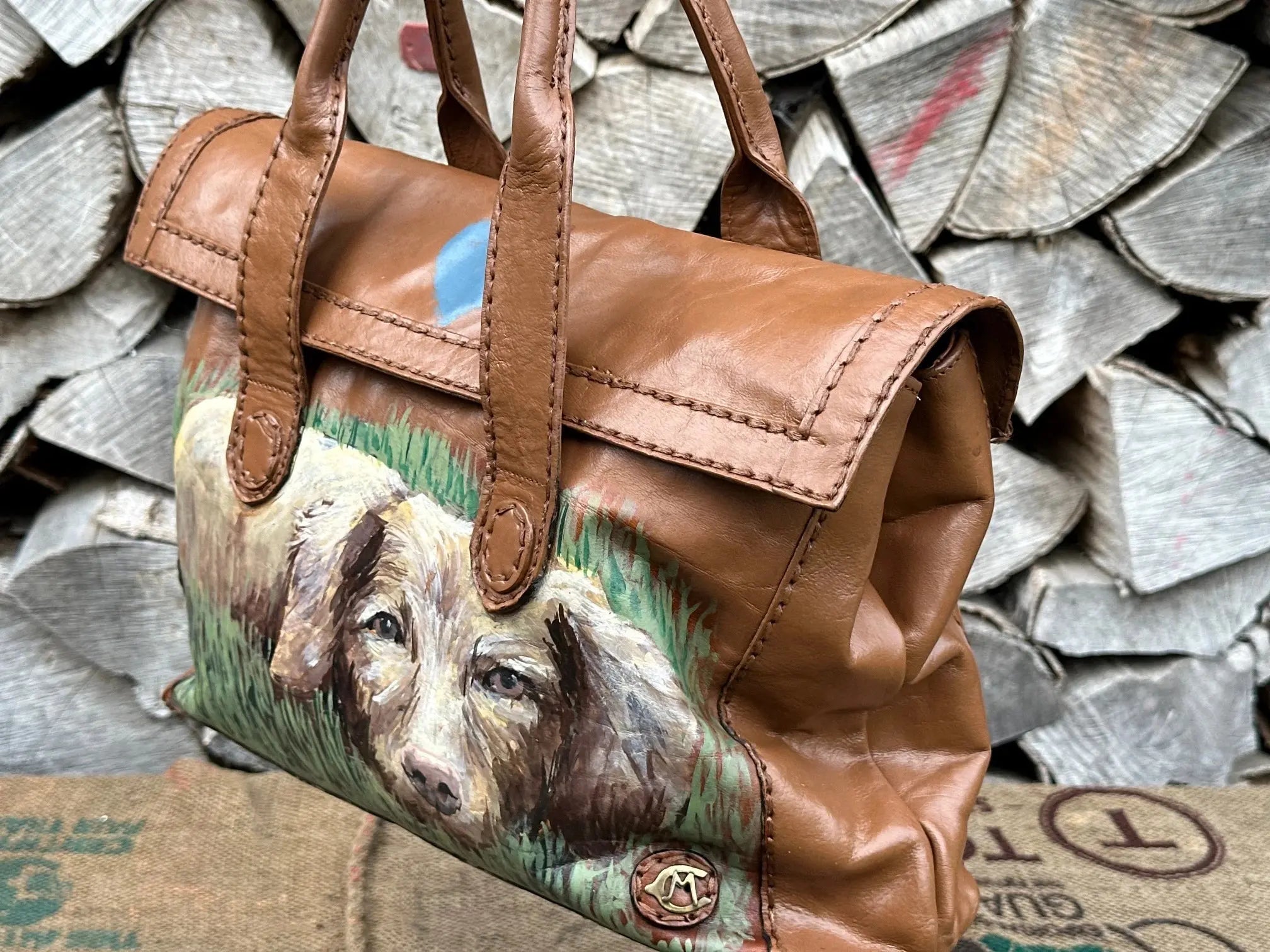 Torebka do ręki Ręcznie Malowana Hand Made - karenlike.com