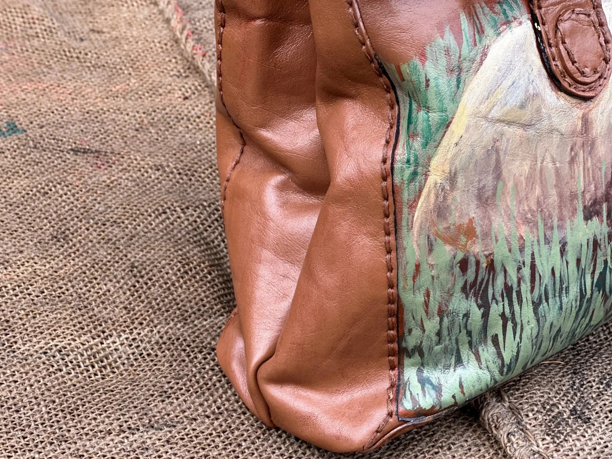 Torebka do ręki Ręcznie Malowana Hand Made - karenlike.com