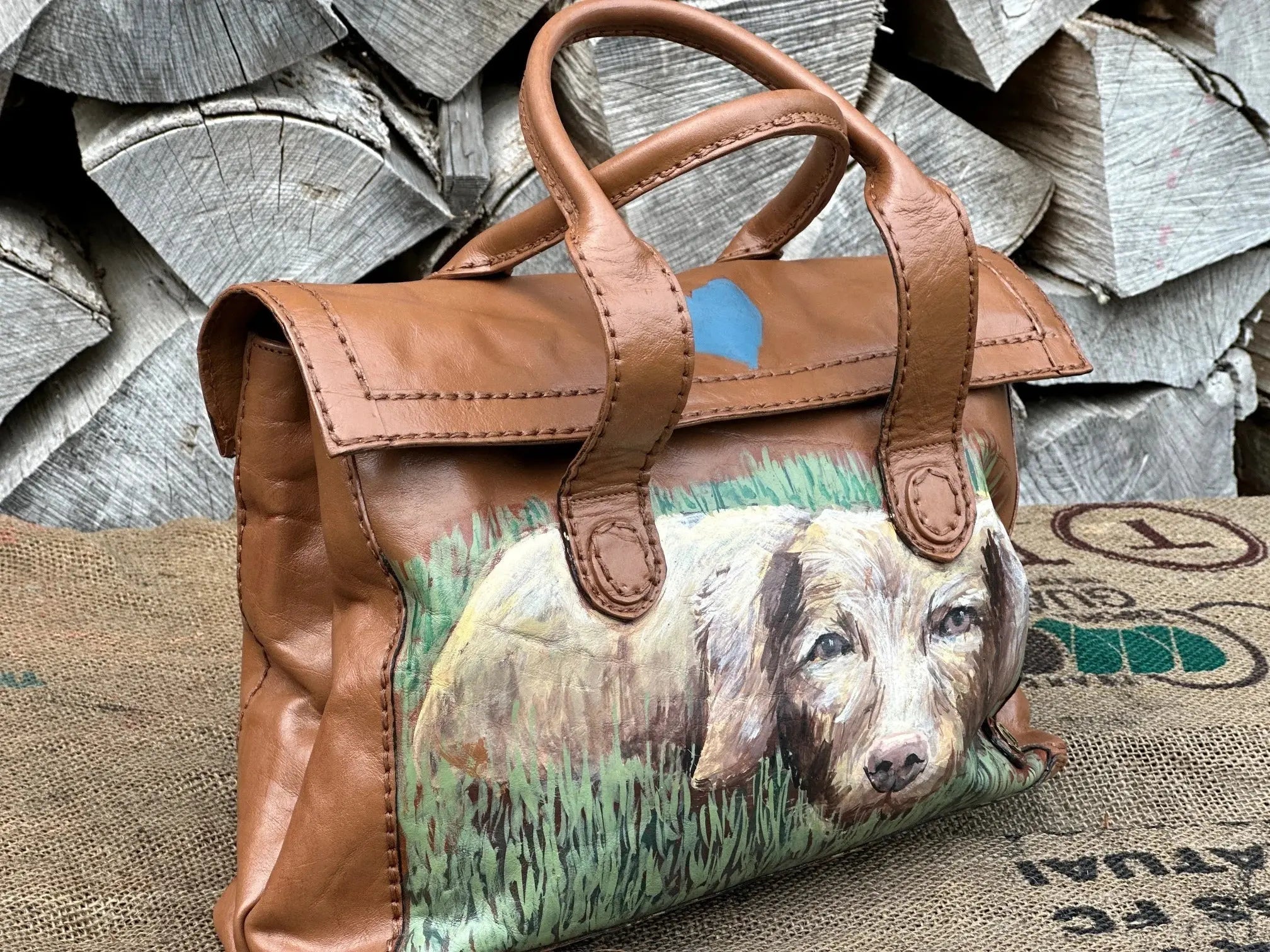 Torebka do ręki Ręcznie Malowana Hand Made - karenlike.com