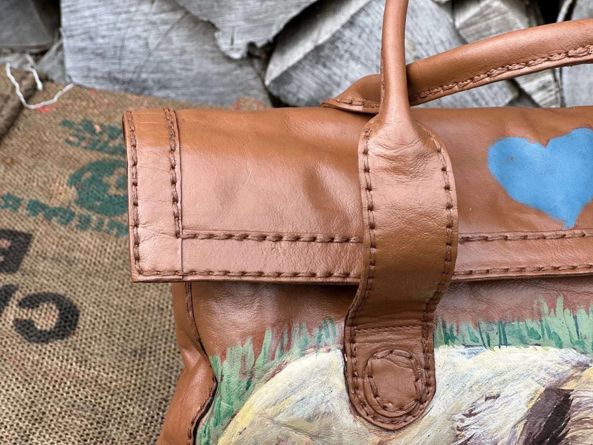 Torebka do ręki Ręcznie Malowana Hand Made - karenlike.com