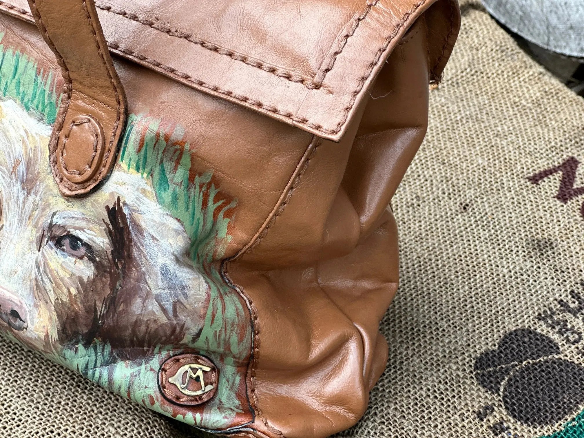 Torebka do ręki Ręcznie Malowana Hand Made - karenlike.com