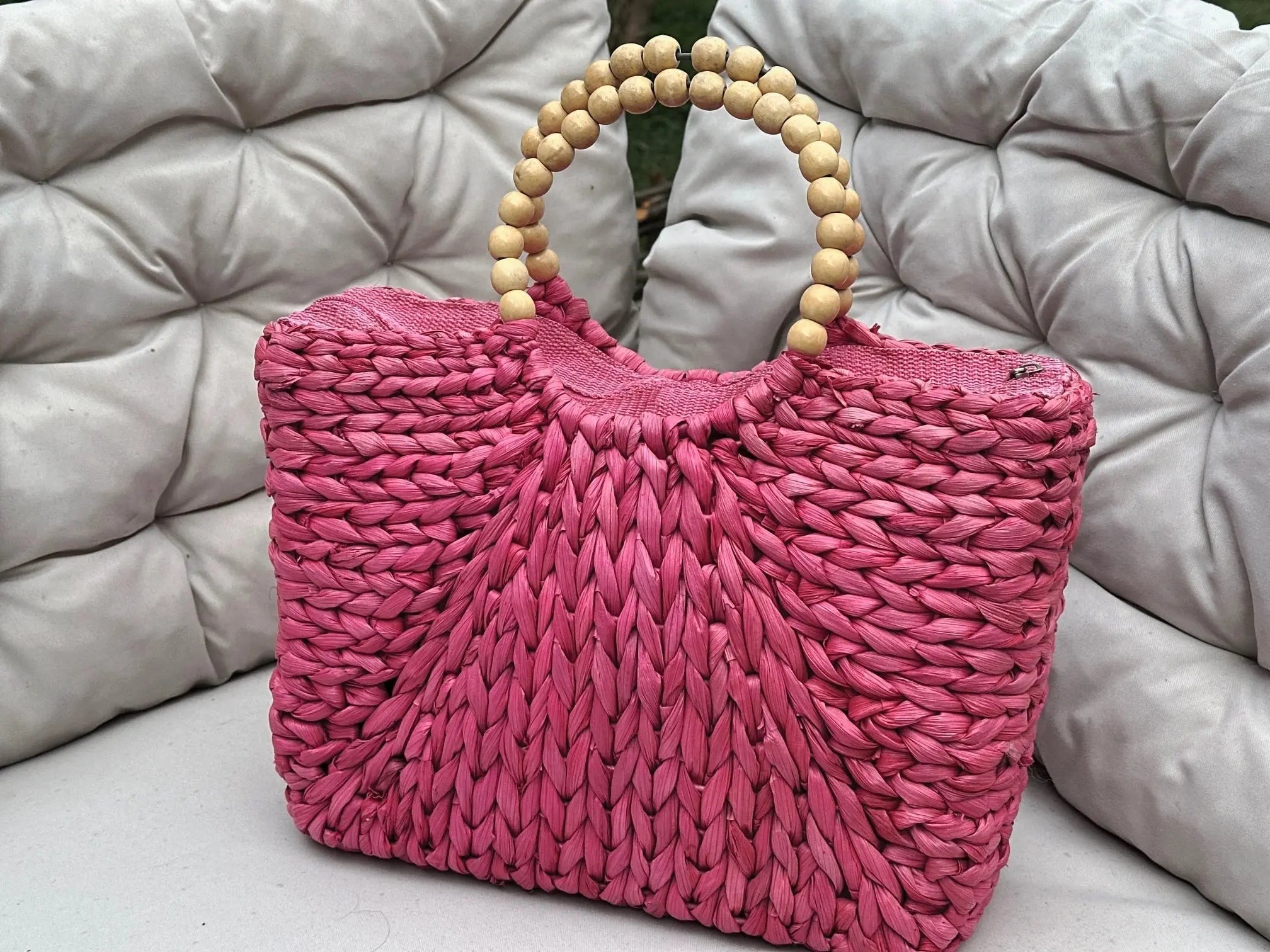 Torebka Koszyk z Kwiatem Boho Summer Stan Bardzo Dobry - karenlike.com