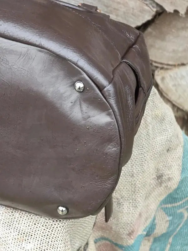 Torebka kuferek do ręki Longchamp stan idealny po renowacji koloru - karenlike.com