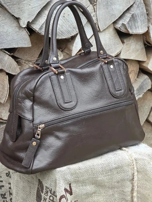 Torebka kuferek do ręki Longchamp stan idealny po renowacji koloru - karenlike.com