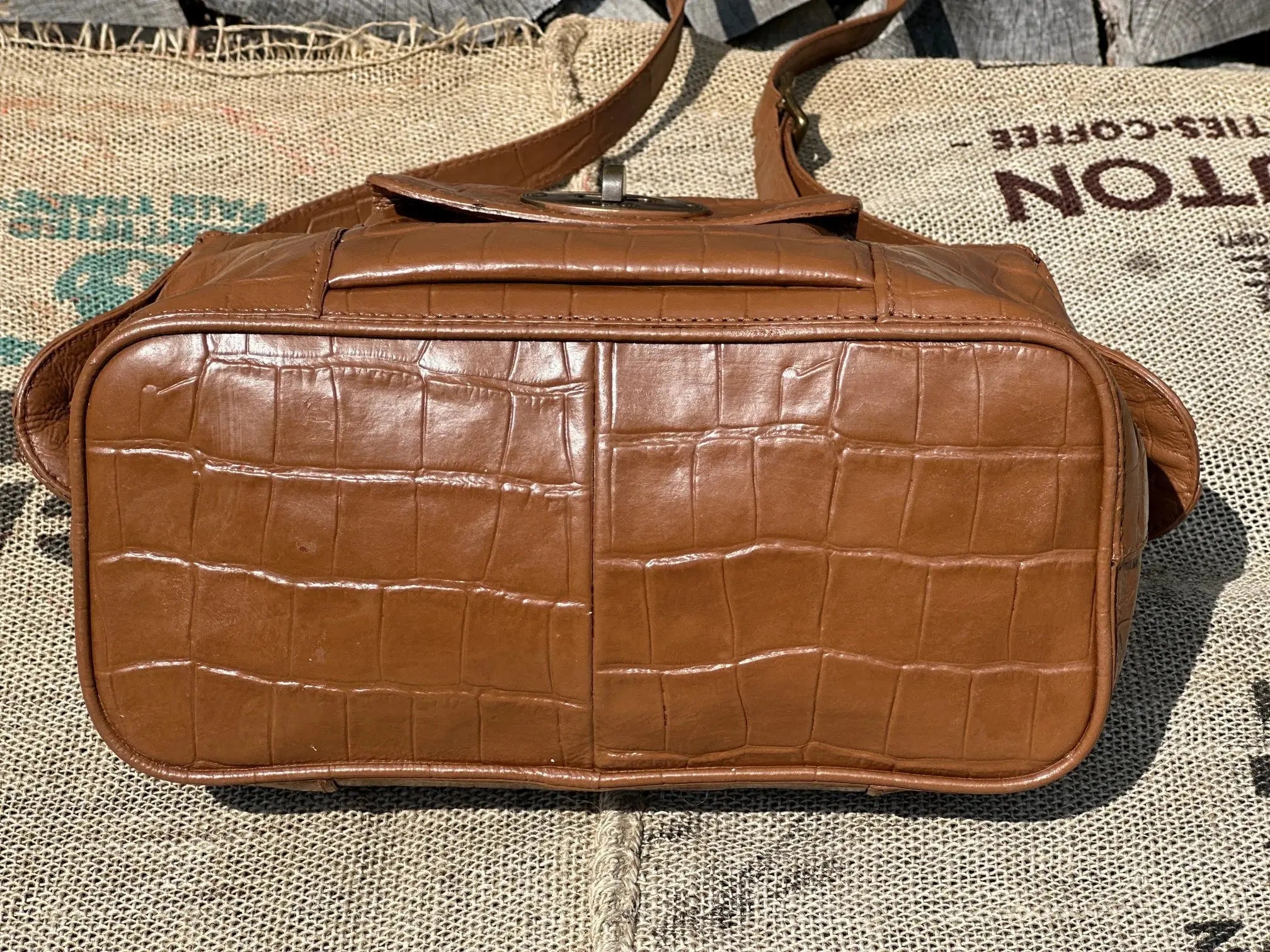 Torebka kuferek Fossil Vintage – na ramię lub do ręki | stan idealny | 100% skóra naturalna | Autentyczna - karenlike.com