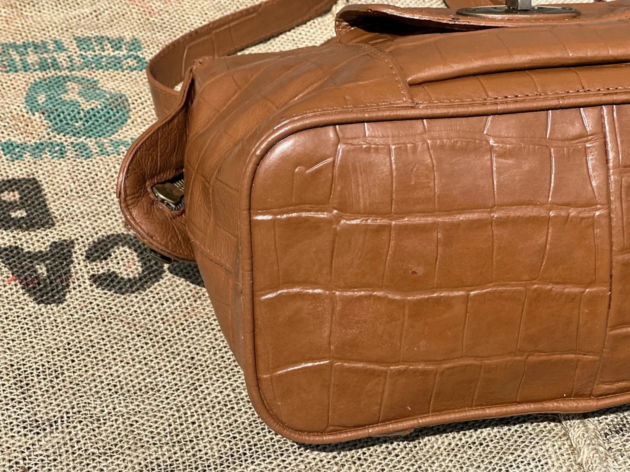 Torebka kuferek Fossil Vintage – na ramię lub do ręki | stan idealny | 100% skóra naturalna | Autentyczna - karenlike.com