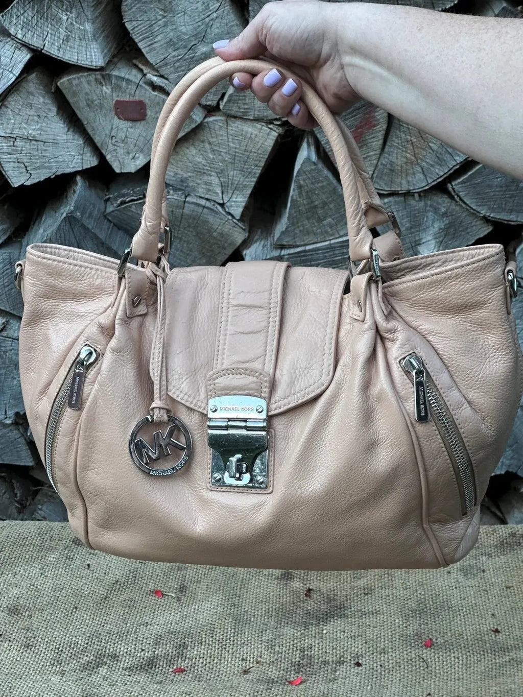 Torebka Kuferek Michael Kors Do Ręki – Skórzana 100% Oryginał | Stan Idealny Po Renowacji Koloru - karenlike.com
