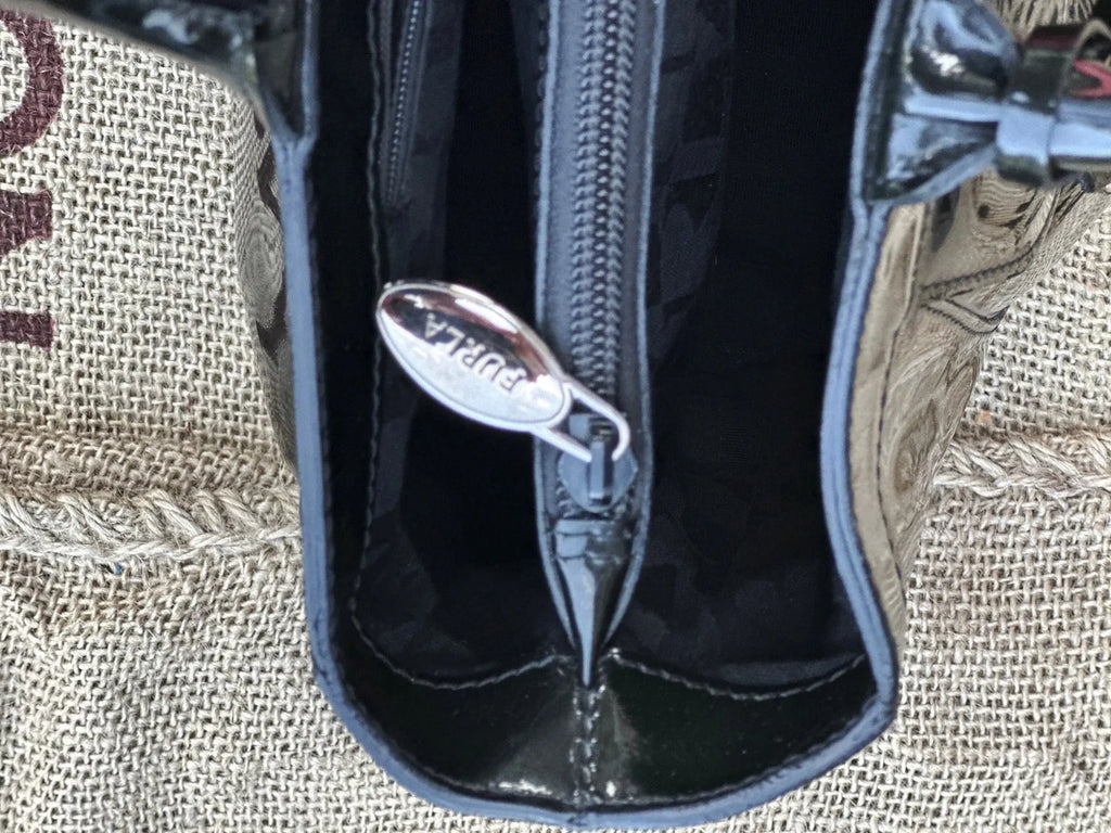Torebka Lakierowana Butelkowa Zieleń Piękna Furla - karenlike.com