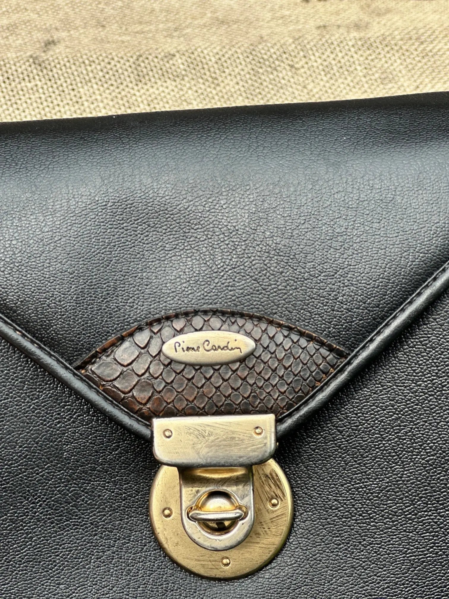Torebka Pierre Cardin – stan idealny | 100% skóra naturalna | Autentyczna - karenlike.com