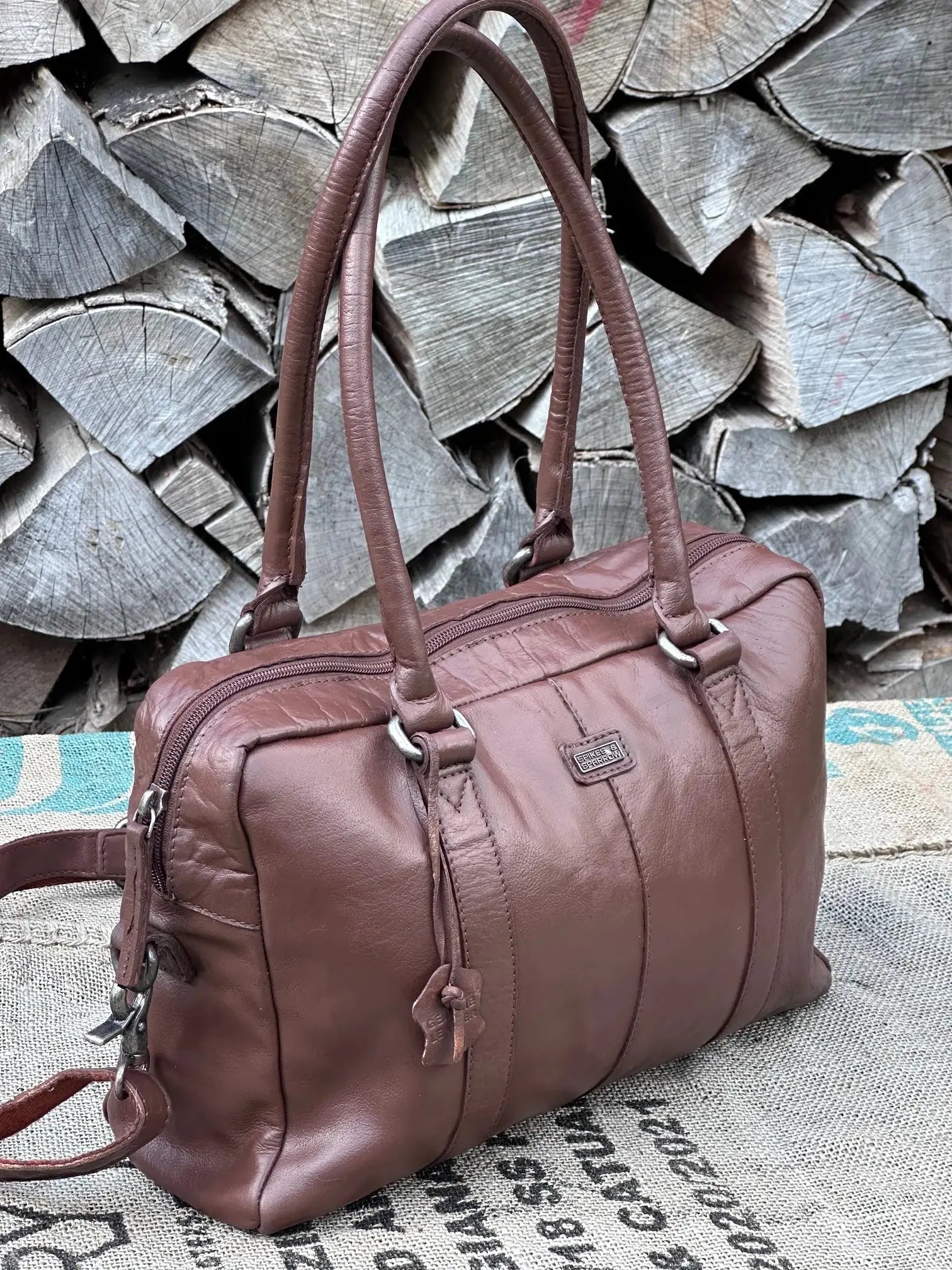 Torebka Spike & Sparrow | ręcznie odnawiana | stan idealny | 100% skóra naturalna - karenlike.com